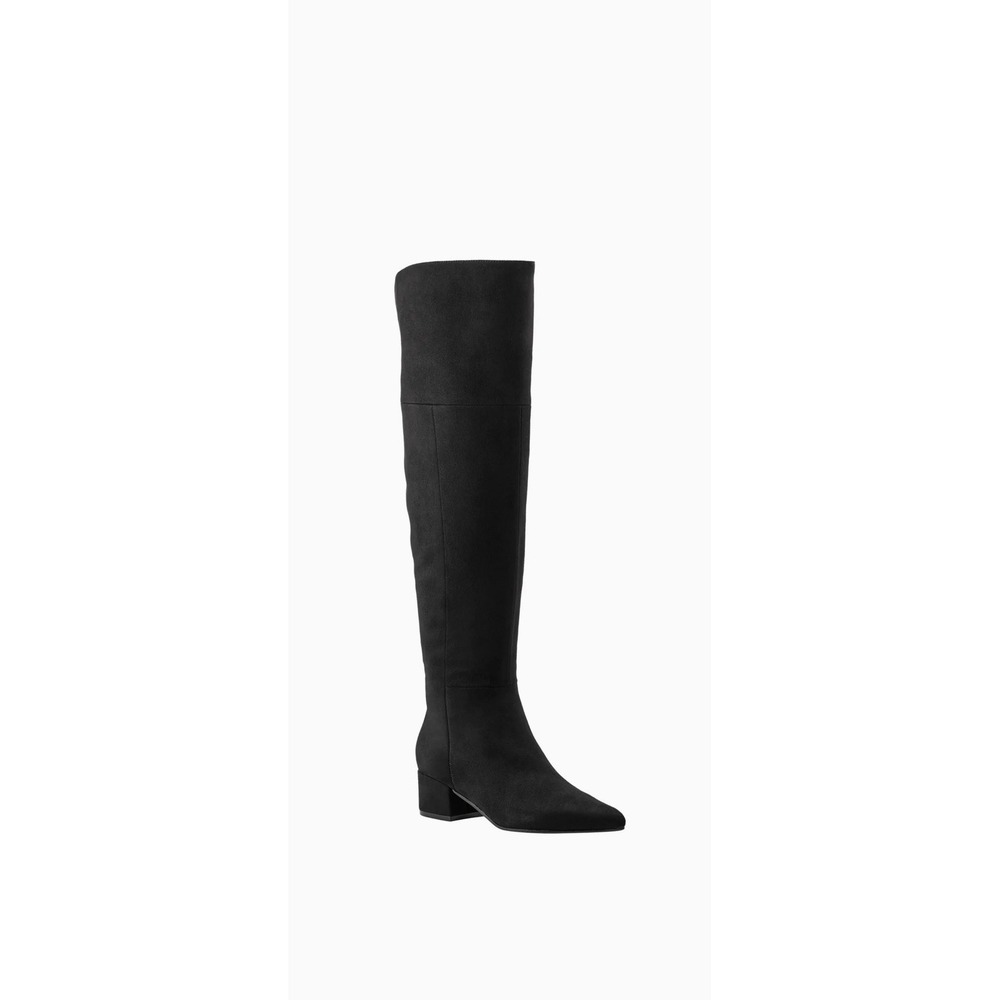 NEW MARC FISHER Lottie Over The Knee Black Suede Boots Women's Size 8.5 NIB $239 - Picture 3 of 16